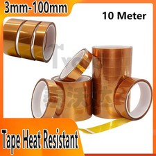 10 M Double-Side Kapton Tape High Temperature Heat Resistant Polyimide 3mm 100mm