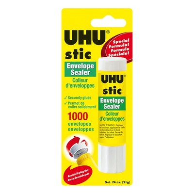 UHU Stic Envelope Sealer Glue Stick (0.74oz): No 1 Count (Pack of 1), clear