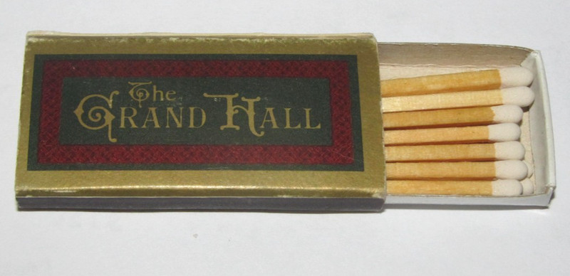 Matchbook Box Cover Small Stick Matches The Grand Hall Omni Hotel St. Louis, MO