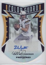2016 Panini Preferred Color Guard Purple 23/25 Zach Mettenberger #260 Auto 0b2