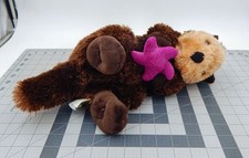 Wild Republic Sea Otter with Purple Starfish 15 Inch Plush Stuffed Animal Toy