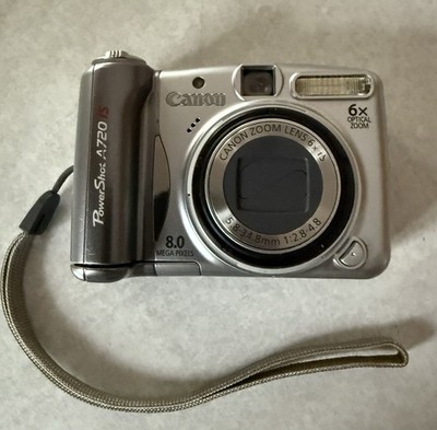 Canon PowerShot A720 IS 8.0MP 6X Optical Zoom Powers On PARTS ONLY
