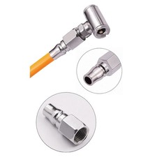 Car and Motorcycle Tire Inflator Nozzle Air Pump Double Head Metal Tool