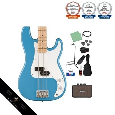 Squier by Fender SONIC PRECISION BASS California Blue 12-teiliges Bass...