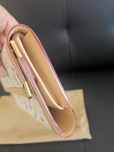 Portafoglio Wallet TAKASHI Murakami Per LOUIS VUITTON MULTICOLOR WHITE MONOGRAM - Imagen 7 de 24