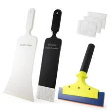  Vinyl Wrap Kit 8 inch Rubber Squeegee Bulldozer Tint Tool Long Handle Car 