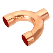 7/8 Inch ID Tee Y Type Copper Fitting, Pipe F...