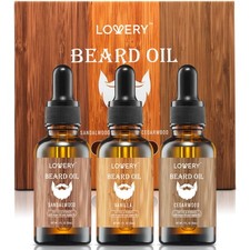 Beard Oil for Men   Sandalwood, Vanilla  Cedarwood Natural Mens Beard Oil Ki...