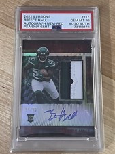 Breece Hall 2022 Illusions First Impressions RPA Rookie Patch Auto # /99 PSA 10