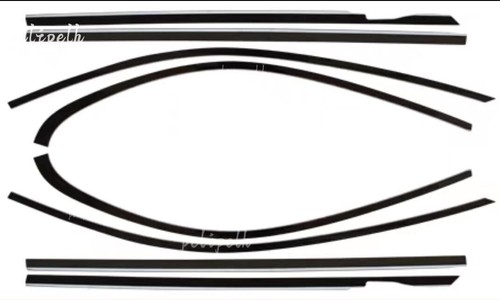 For Benz E-Class 2017-2023 4-Door Black titanium Windows Strip Sill Molding Trim - Bild 3 von 22