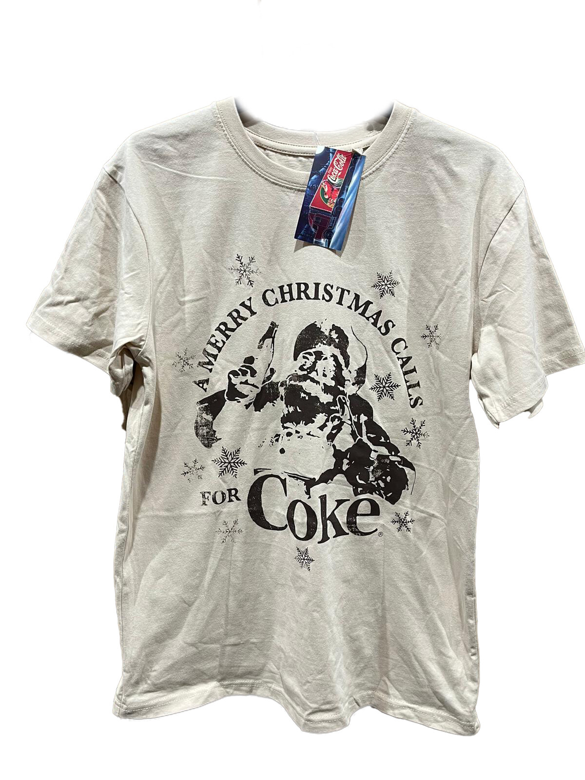 Coke a Cola Father Christmas Santa - Unisex Red Christmas T-Shirt - Size Medium | UK