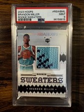 2023 Brandon Miller NBA Hoops Rookie Sweaters #RSWBML (RC) PSA 9 MINT Low POP!!!