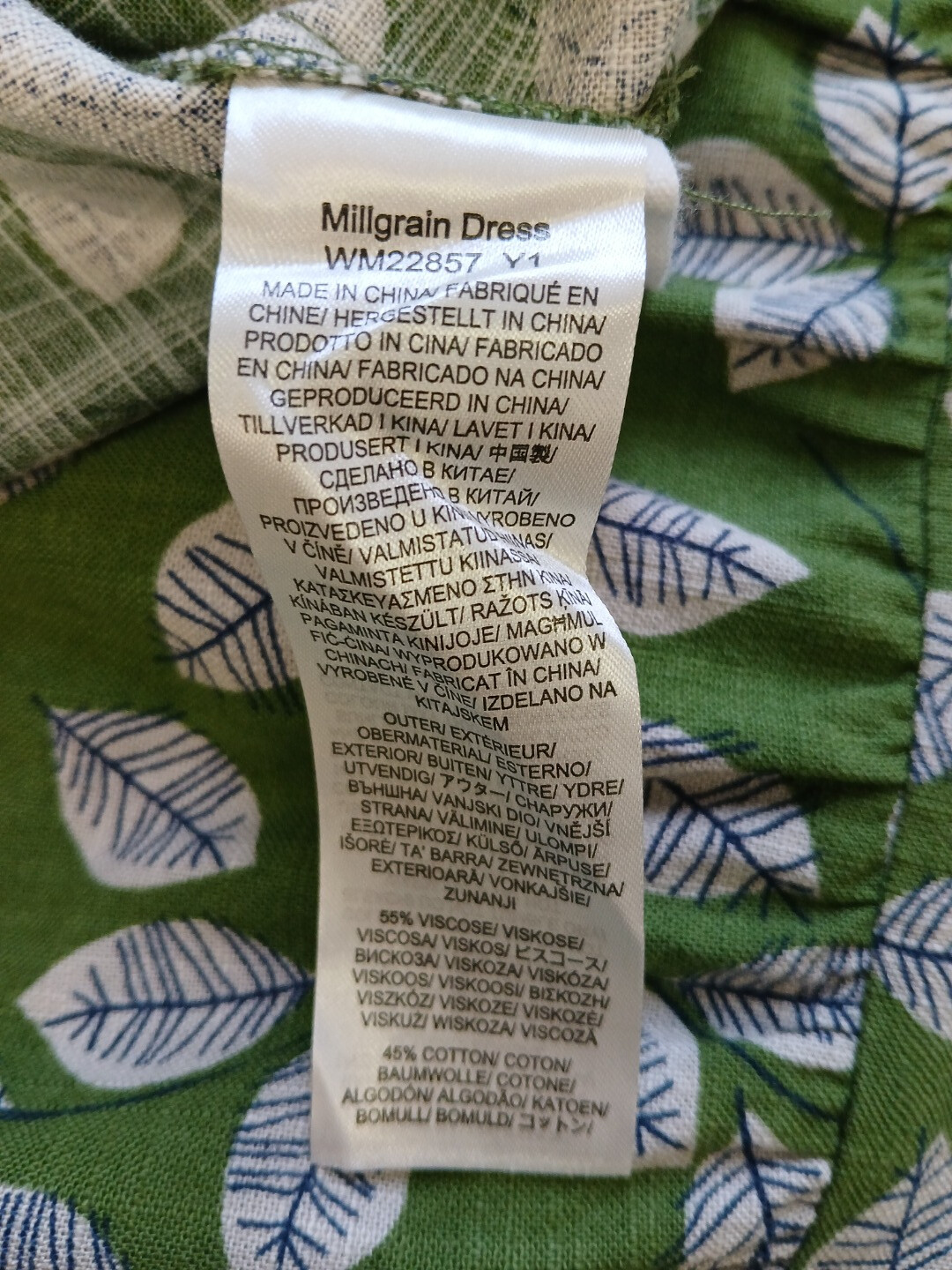 SEASALT "Never Fear" Millgrain Leaf Print Green Day Dress, Pockets UK 8 CG M25 eBay