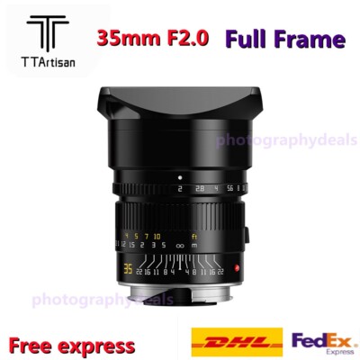 TTArtisan 35mm F2.0 Large Aperture Manual Portrait Lens for Leica M M10 Camera