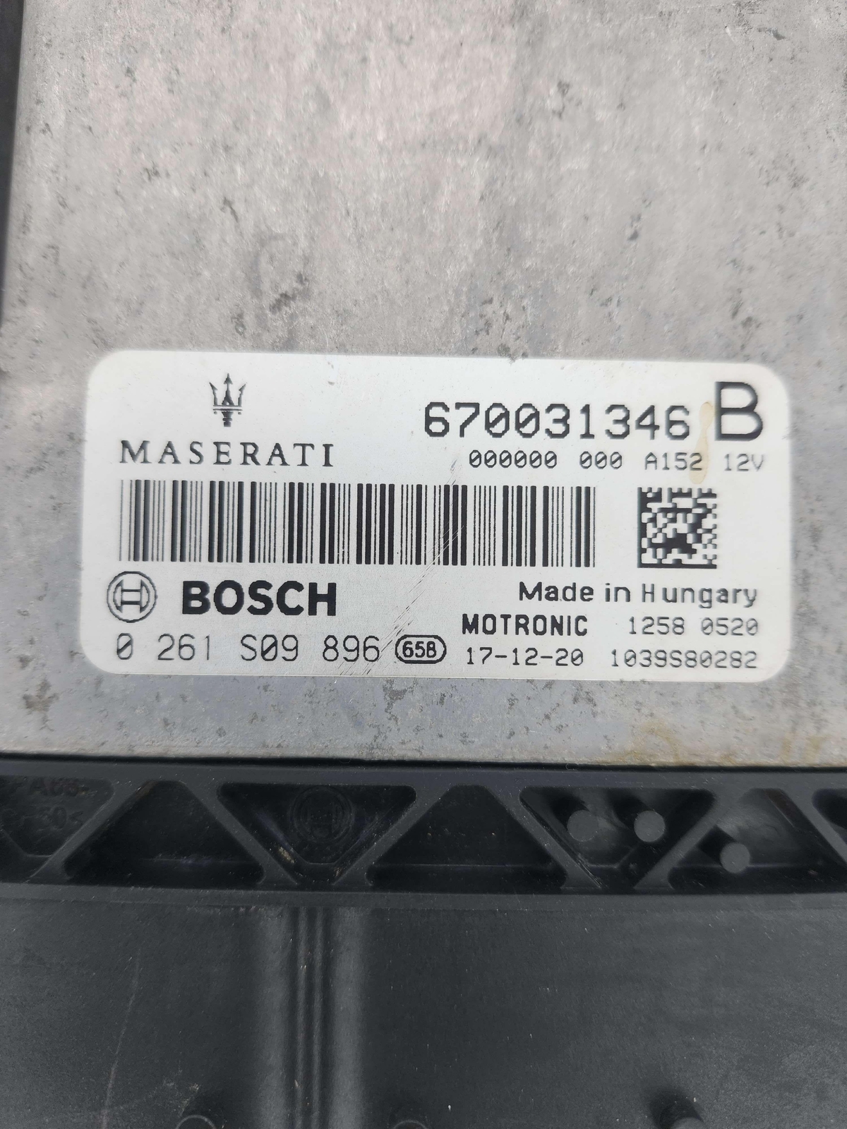 2018 MASERATI LEVANTE OEM Engine Control Module ECU ECM 670031346B