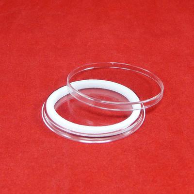 50 AirTite Coin Holder Capsules with White Ring for American Silver Eagle I40mm