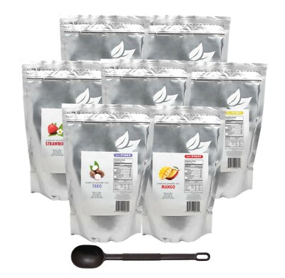 Tea Zone Premium Powder Mix for Boba Bubble Tea 2.2 Lbs & Scoop Assorted Flavors