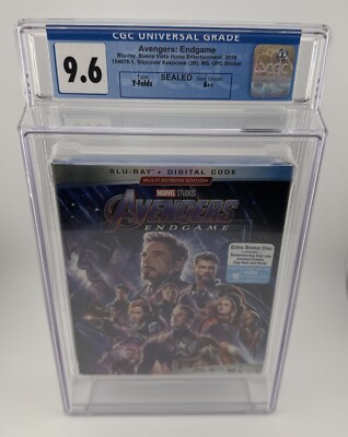 Avengers Endgame (2019) Blu-ray - New Sealed Slipcover Graded CGC 9.6 A++