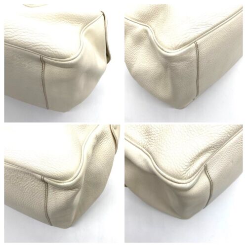 Auth Jil Sander Boston Bag Grained Leather Large Capacity Women Bag Used from JP - Picture 9 of 10