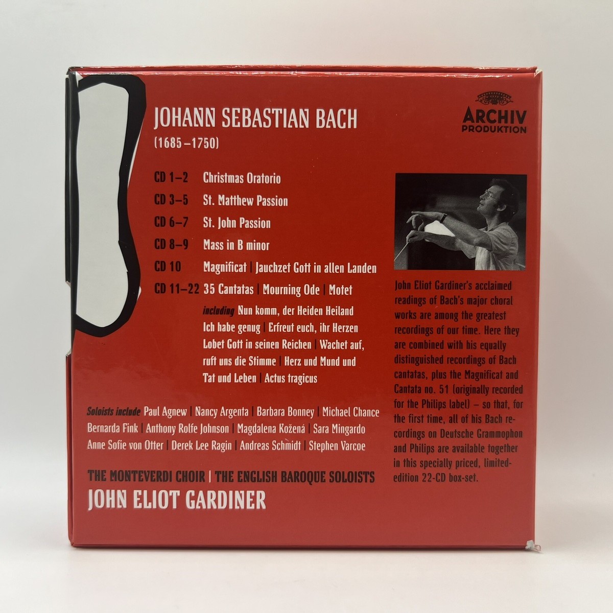 クラシック Richter dir. Bach Sacred Masterpieces Johann Sebastian Bach, John Eliot Gardiner, The English