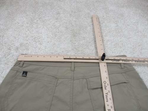 Pantaloncini Prana Elasticizzati Zion Adulto 34 Marrone Cintura Escursionismo Cargo Tasca Uomo 34x12 - Foto 9 di 11