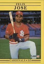 1991 Fleer #636 Felix Jose - NM