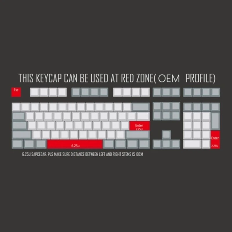 Custom Mechanical Keyboard Keycap OEM 4-Key 5-Side Dye Sub Customization