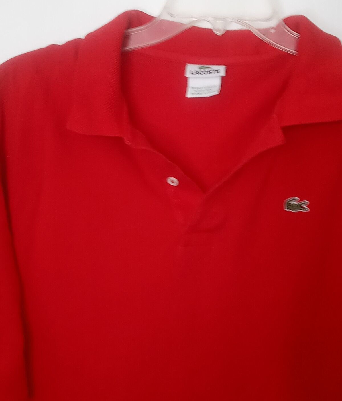 Lacoste Polo Shirt 3XL XXXL EU Sz 9 Red Crocodile Outdoor Preppy Golf Tennis thumbnail 3