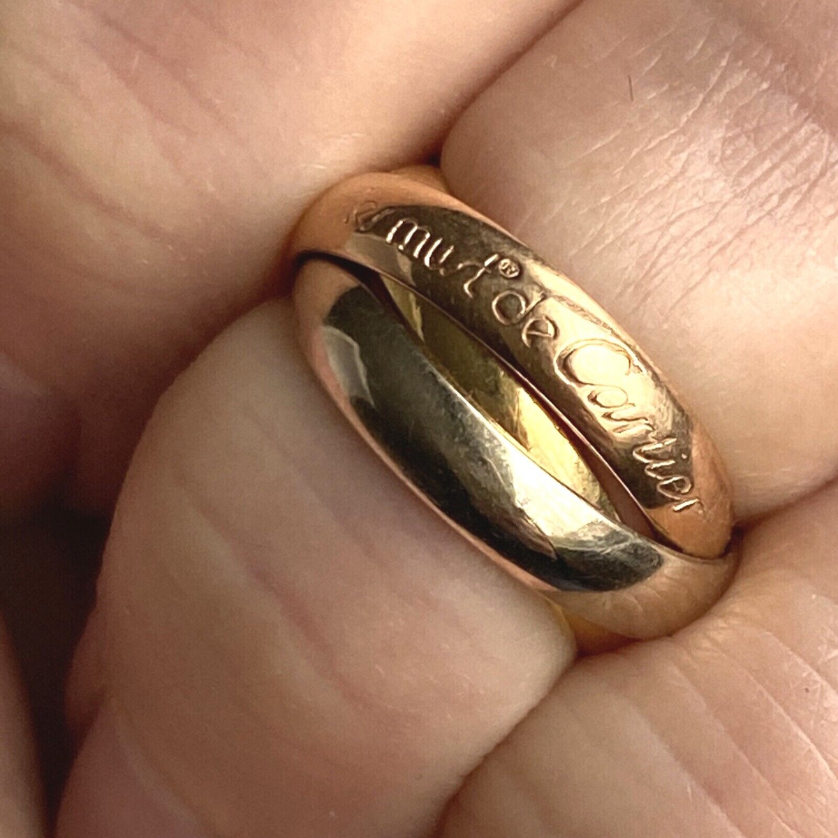 Les Must De Cartier Trinity 18K 3-Color Rose Gold Eternity