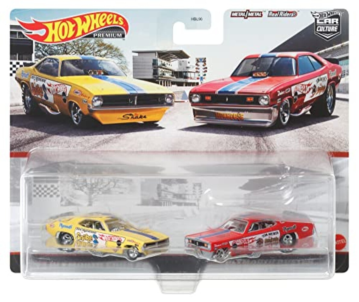 Hot Wheels Premium Car Culture 2 Pack '72 PLYMOUTH CUDA DUSTER