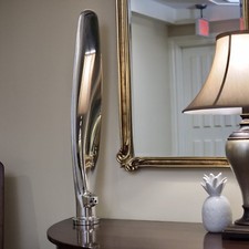 36" Airplane Propeller Blade Piper Seneca II Mirror Polished Chrome Aviation Art