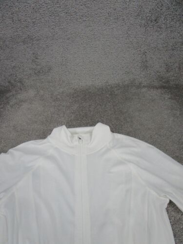 Athleta Sweatshirt Womens Small Pacifica Illume Upf Full Zip White - Picture 2 of 8
