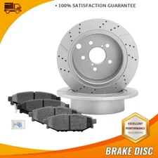 Rear Drilled Brake Rotors Ceramic Pads For Subaru Forester Impreza XV Crosstrek