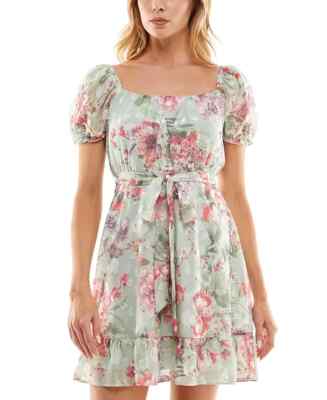 juniors floral dress short BCX Womens Juniors Floral Print Short Mini Dress Black 0 at Amazon Women's Clothing store