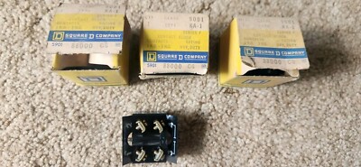 Lot of 3-- Square D Contact Block 9001 KA-1 Series F NOS