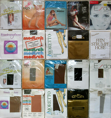 10 x STRUMPFHOSEN - TIGHTS - KUNERT - OMSA - ESDA - VINTAGE - OVP - GR. 42 - 44