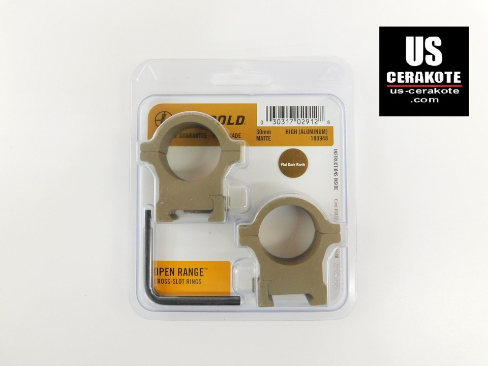 Leupold Open Range Cross Slot 30mm High Rings Flat Dark Earth 180948 | eBay
