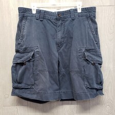 Vintage Polo Ralph Lauren Shorts Mens 36 Cargo Faded Navy Blue 10" Inseam Cotton