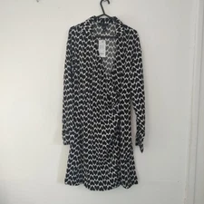 NWT New Look Black & White Heart Pattern Dress