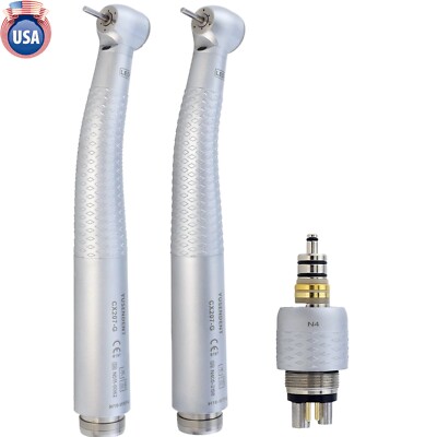 COXO Dental Fiber Optic High Speed Turbine Handpiece For W/H Roto Coupler 6 Hole