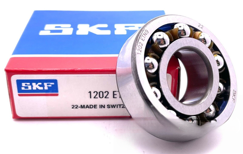 SKF 1202 ETN9 Double Row Self Aligning Ball Bearing Premium 15x35x11mm - Picture 2 of 2