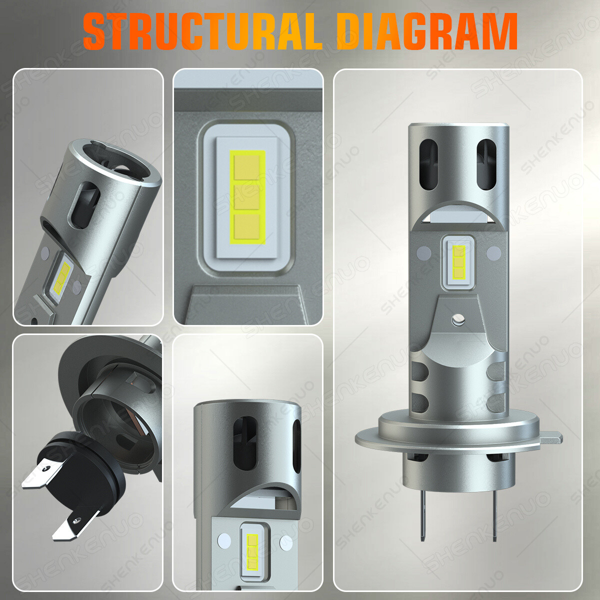 For Vw Golf Mk6 Mk7 20042020 2x H7 Led Headlights Bulbs Low Beam White