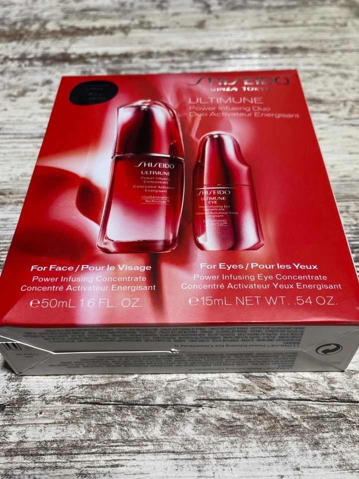 SHISEIDO ULTIMUNE POWER INFUSING DUO 1,6 OZ y 0,54 OZ - NUEVO EN CAJA Foto 2 de 3