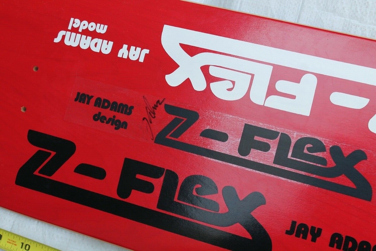 Jay Adams Model Z-Flex Autographed OG Dogtown 9x32in. Vintage