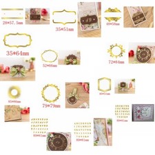 3 Typeface Alphabet frame Hot foil plates Metal Cutting Dies Stencil Embossing