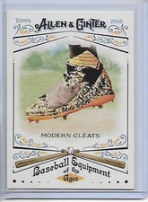 2018 Topps Allen & Ginter Modern Cleats Baseball Equipment Of The Ages