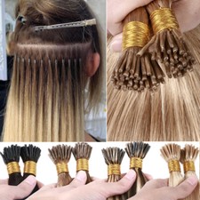 Stick I Tip Micro Ring 100 Human Hair Extensions Real Remy Hair Pre Bonded 100S