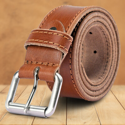 Leather Mens Belt stylish Strap Full 