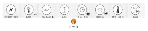 LED Deckenleuchte Deckenlampe Lampe mit Bewegungsmelder Sensor Leuchte 2 x 5 Wat - Bild 19 von 21
