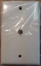 Alarm Controls White Single Gang Plate w/ 12VDC 1/4" Red LED